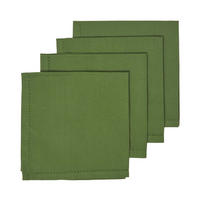 STOFFSERVIETTEN 4er-Set olivgrün 45/45 cm, 100% Baumwolle - Olivgrün, Textil (45/45cm) - Homescapes