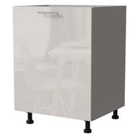 UNTERSCHRANK Brerra D1D/60 60 / 50 / 82 cm - Creme/Grau, Holz/Holzwerkstoff (60/82/50cm) - Feldmann-Wohnen