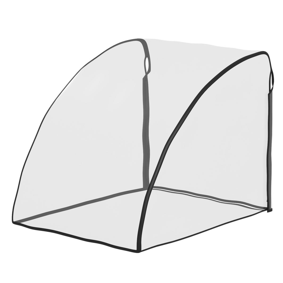 REGENSCHUTZ für Kinderanhänger Schutz Regenberzug Tranparent Kunststoff - Transparent, Kunststoff (61/61/76cm) - HOMCOM