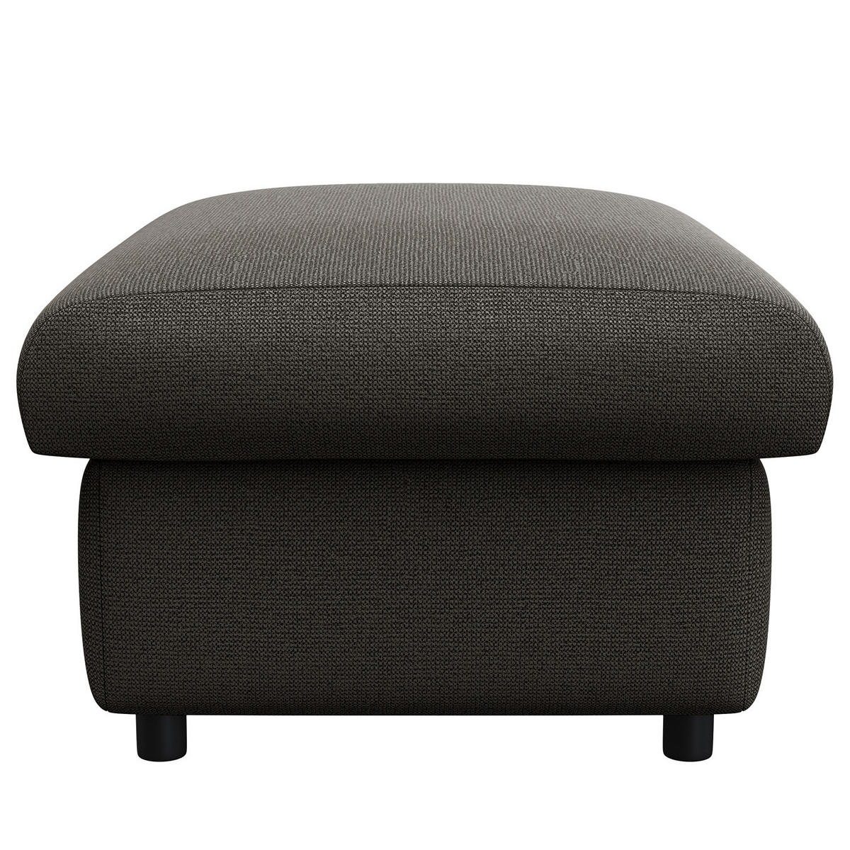 POLSTERHOCKER - Anthrazit/Schwarz, Kunststoff/Textil (100/44/60cm) - home24