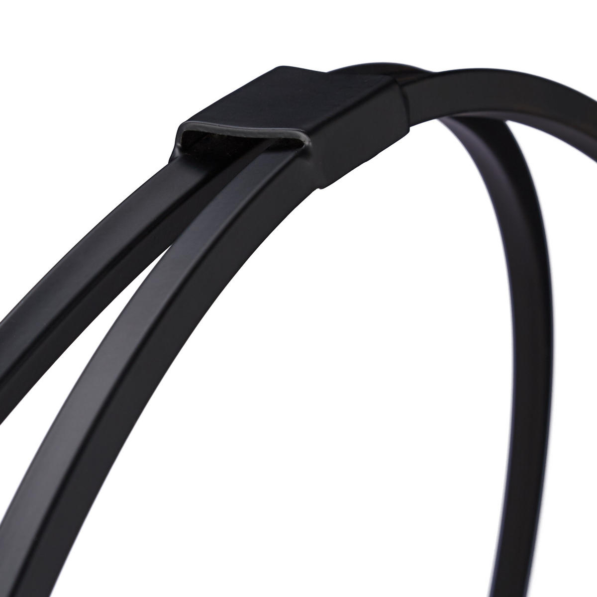SUPORT Negru pentru lemne rotund oțel - negru, metal (61/65/26cm) - Relaxdays