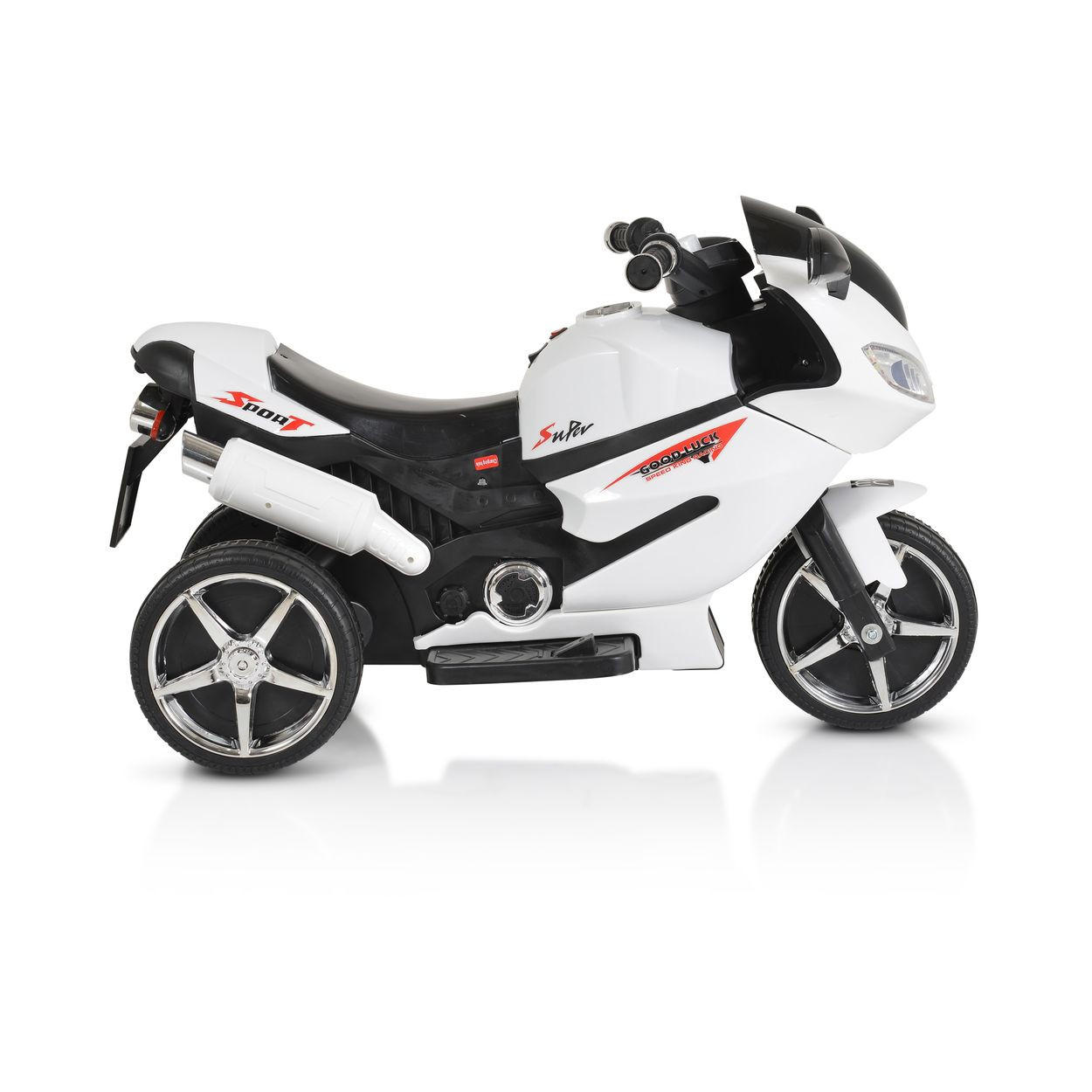 ELEKTROMOTORRAD Comet HZBB-1188 weiß drei Räder Musik, MP3, Rückwärtsgang - Weiß, Kunststoff (95/45/58cm) - Moni