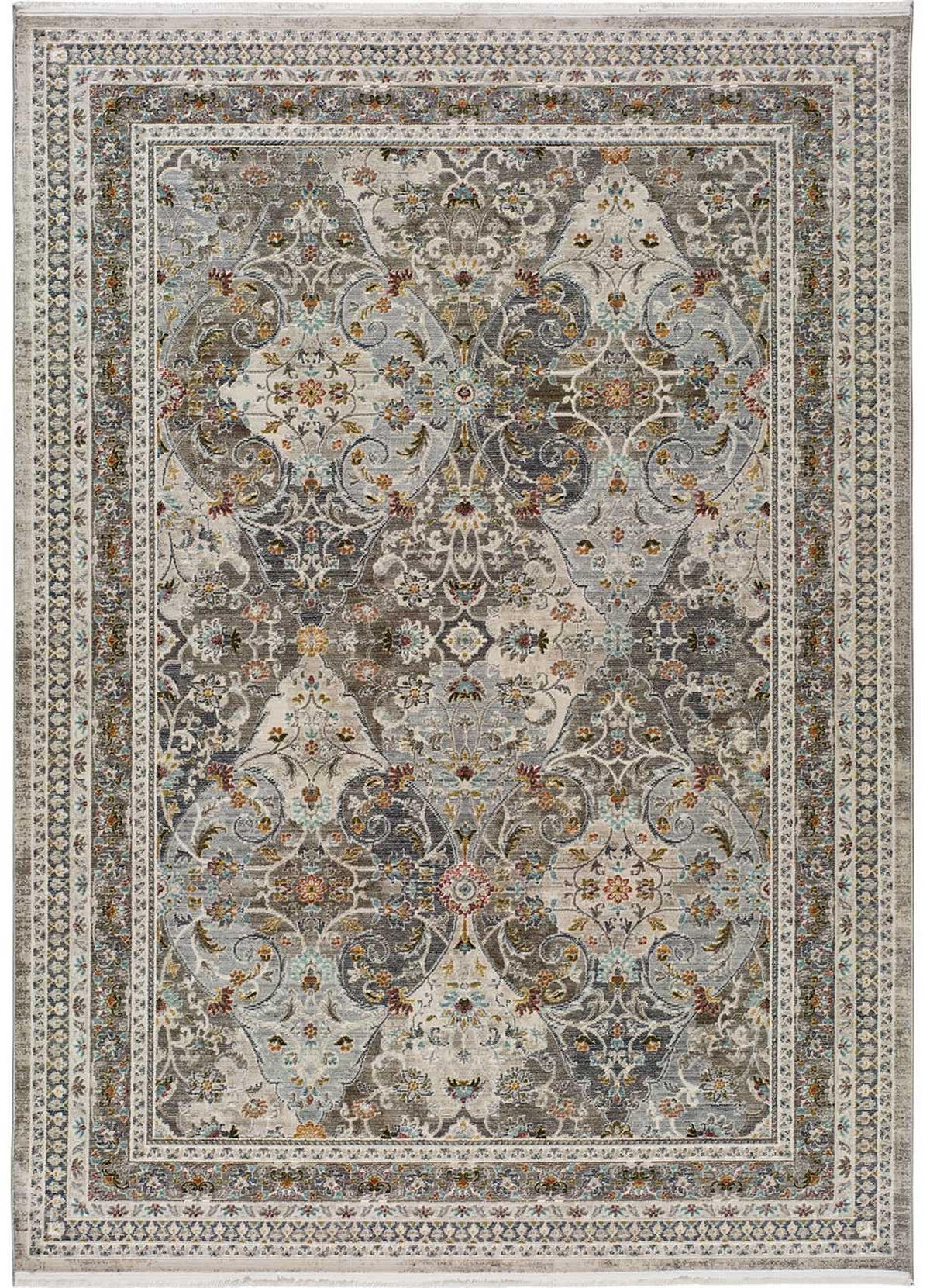 KURZFLORTEPPICH Mehrfarbig Kerman 200/290 cm - Beige/Grau, Naturmaterialien/Textil (200/290cm) - Atticgo