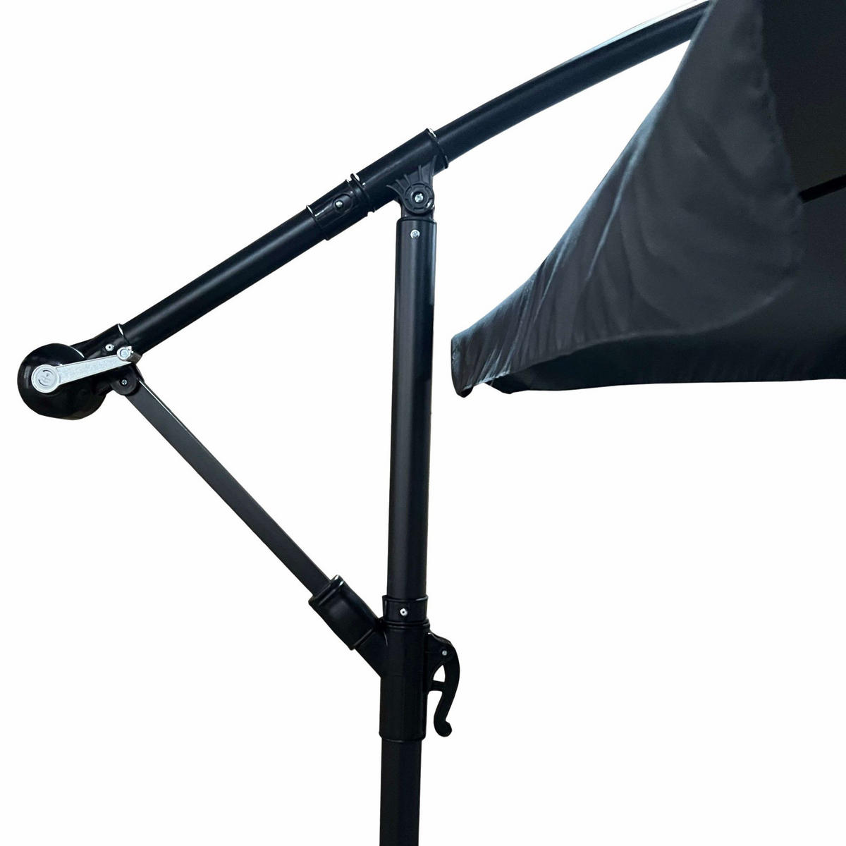 SONNENSCHRIM Grau 245/300 cm - Schwarz/Grau, Metall (300/300cm) - Akord