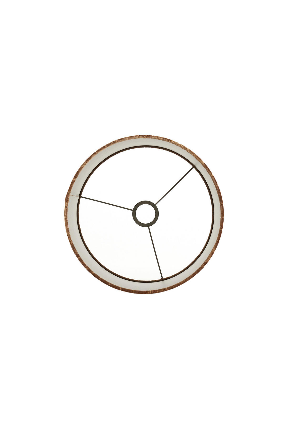 LAMPENSCHIRM Praya Braun Ø30/21 cm - Braun, Textil (30/30/21cm) - Light & Living