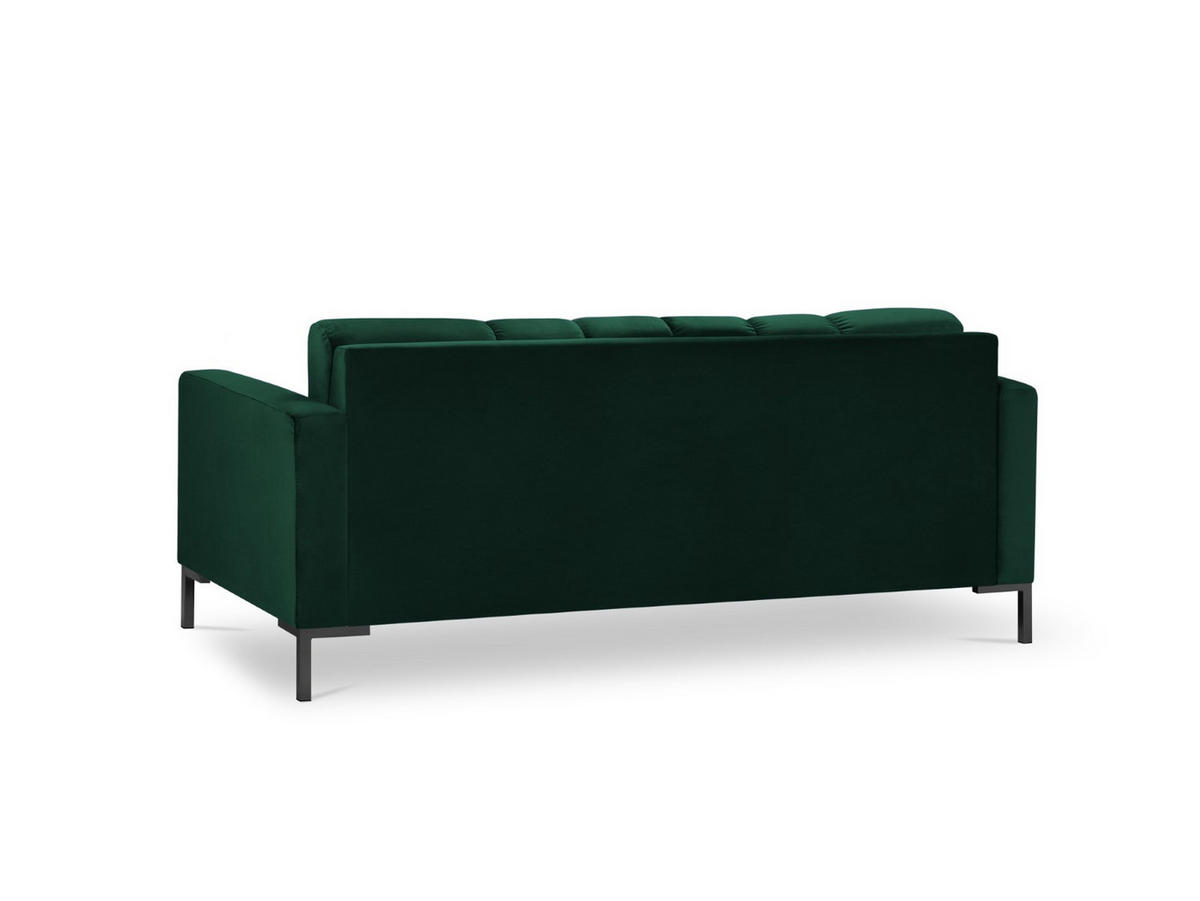 SOFA Mamaia aus Samt flaschengrün 2 Sitzplätze - Grün, Textil (92/75/152cm) - Micadoni