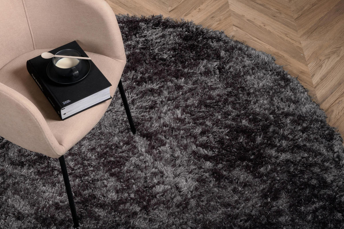 WOHNZIMMERTEPPICH NATTA Grau 200x200x6 cm - Grau, Textil (200/200cm) - FURNLUX