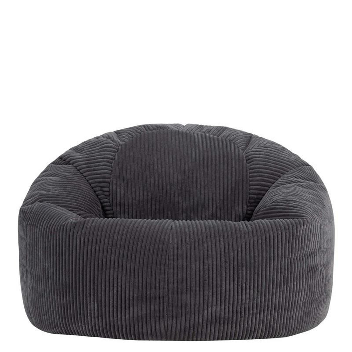 SITZSACK Cord Dalton XXL - Anthrazit, Textil (92/52/92cm) - icon