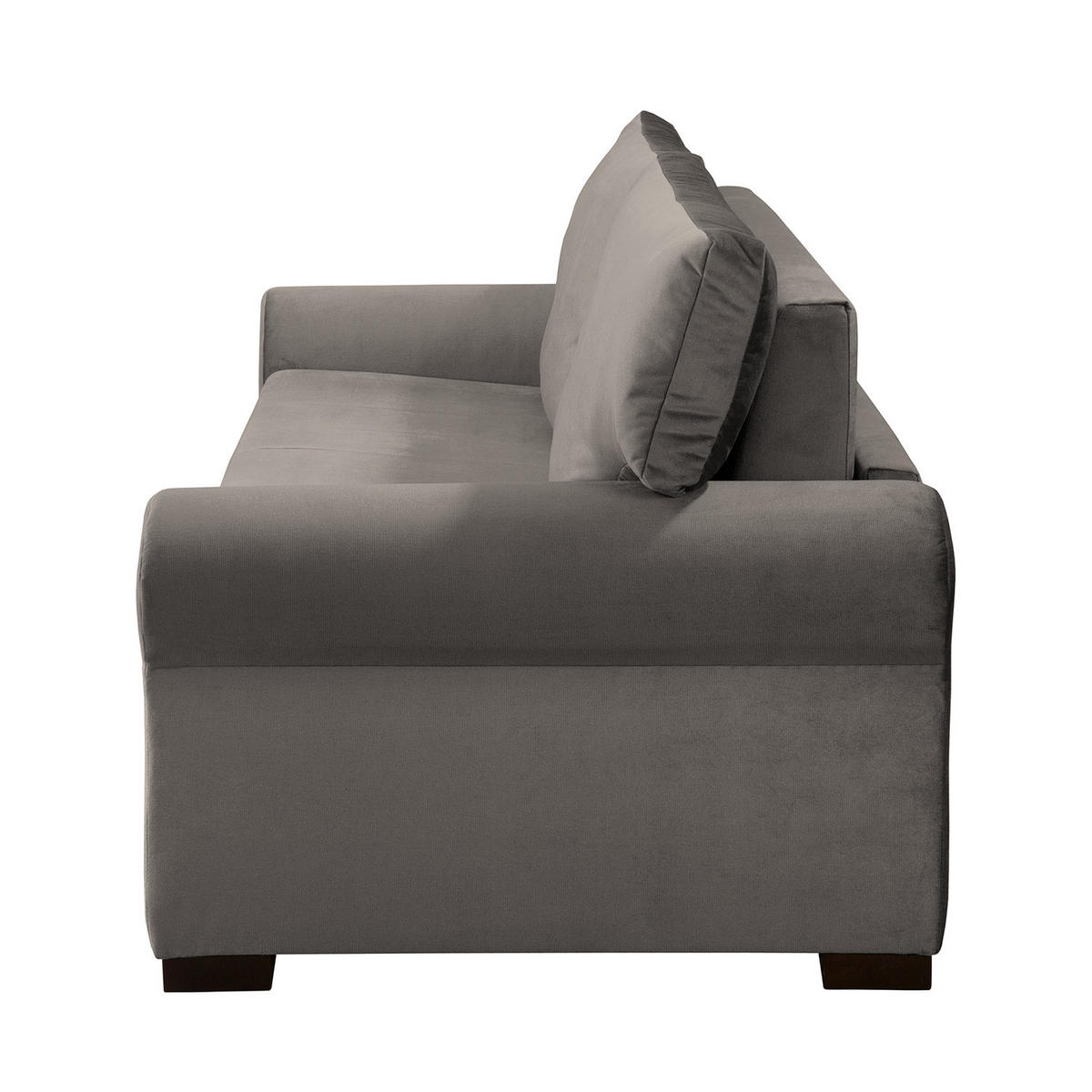 SCHLAFSOFA - Transparent/Braun, Birkenholz/Textil (165/95/90cm) - home24