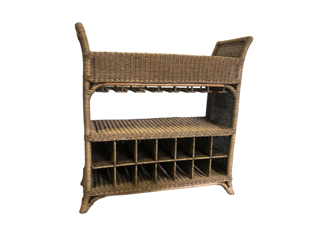 WEINREGAL Faunus - Braun, Holzwerkstoff (56/107/105cm) - Sedex