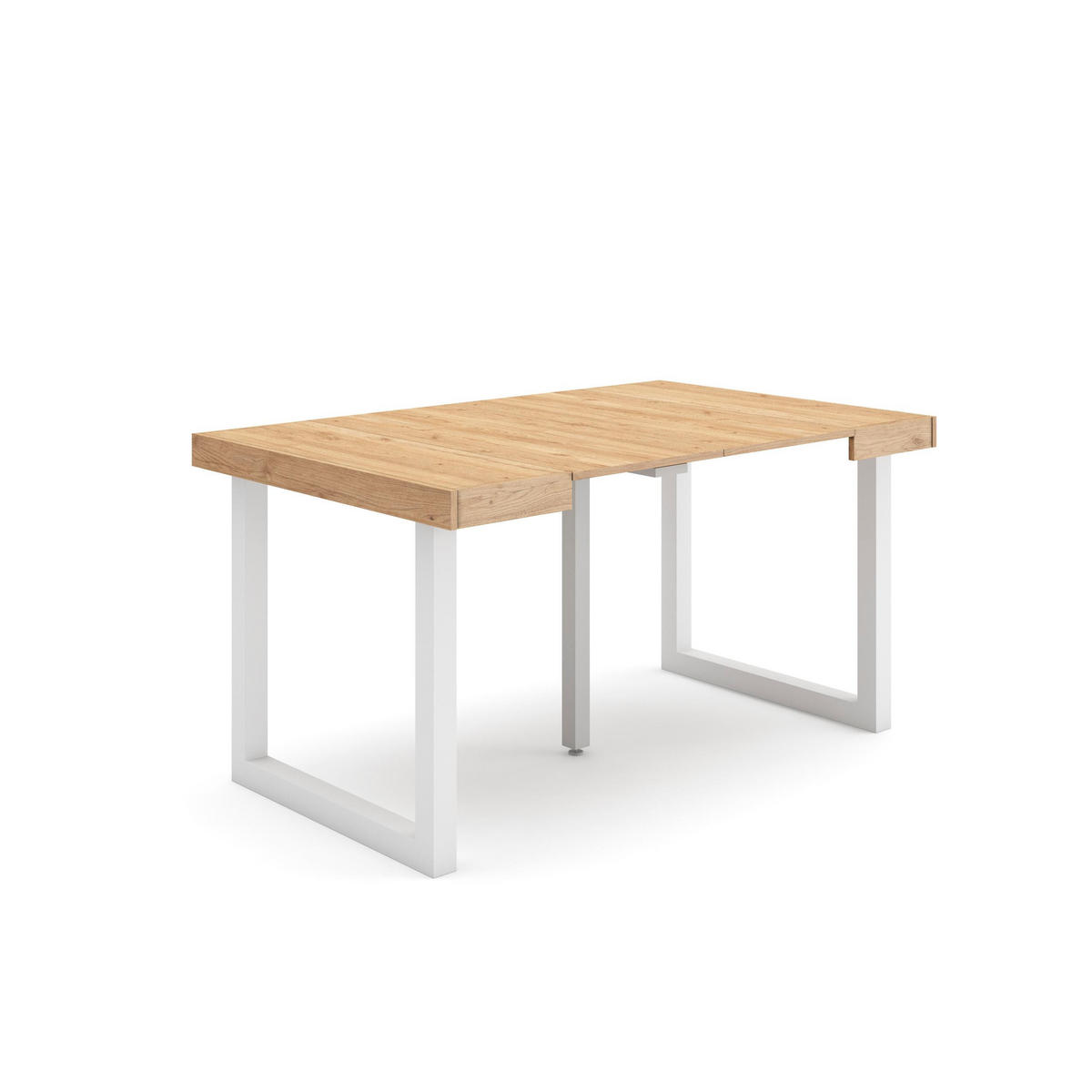 KONSOLENTISCH ausziehbar 58 bis 140cm, für 6 Gäste, eiche, 90/58/73cm - Eichefarben, Holzwerkstoff (90/140/73cm) - Skraut Home