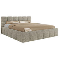 POLSTERBETT NIRA CLASSIC 160/200 - Beige Strukture - Pocket-Matratze - Beige, Textil (160/200cm) - MKS