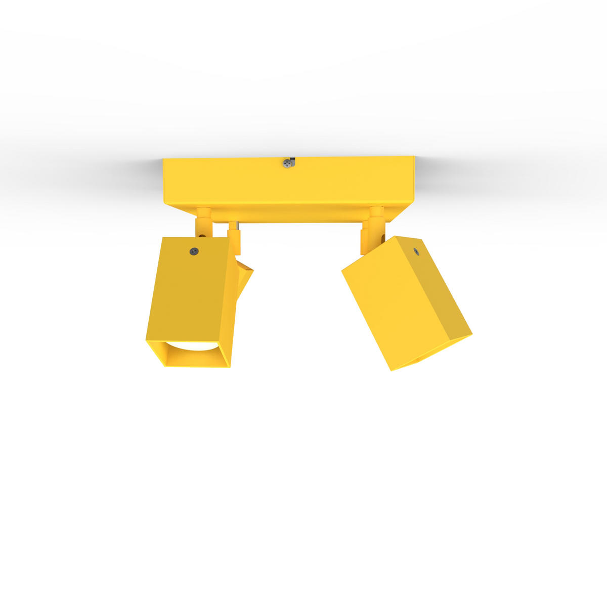 DECKENLEUCHTE - Gelb, Metall (25/25/18cm) - Lumicom