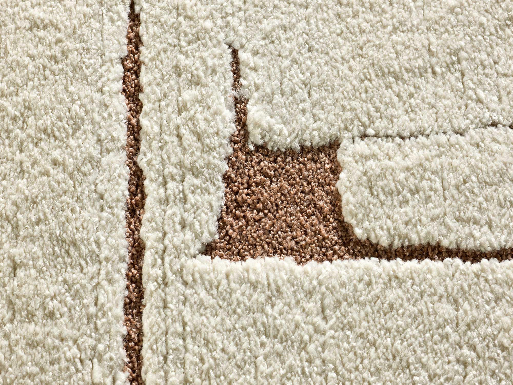 WEBTEPPICH im skandinavischen Stil Creme Candela 120/170 cm - Creme, Naturmaterialien/Textil (120/170cm) - Atticgo