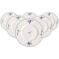 BROTTELLER Vieux Luxembourg weiß-blau ø 15,5 cm 6er Set - Blau/Weiß, Keramik (15.5cm) - Villeroy & Boch