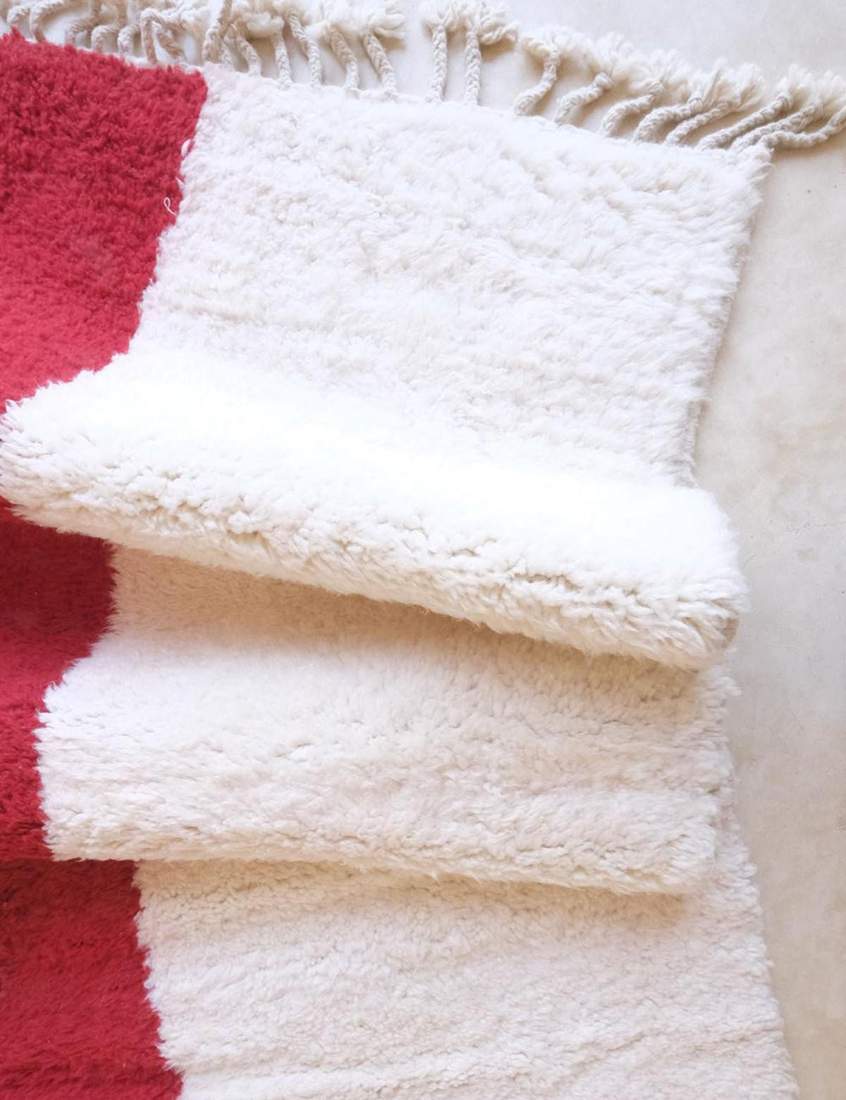 BERBERTEPPICH Design modern 246x 346 cm - Rot, Naturmaterialien (246/346cm) - AFK Living