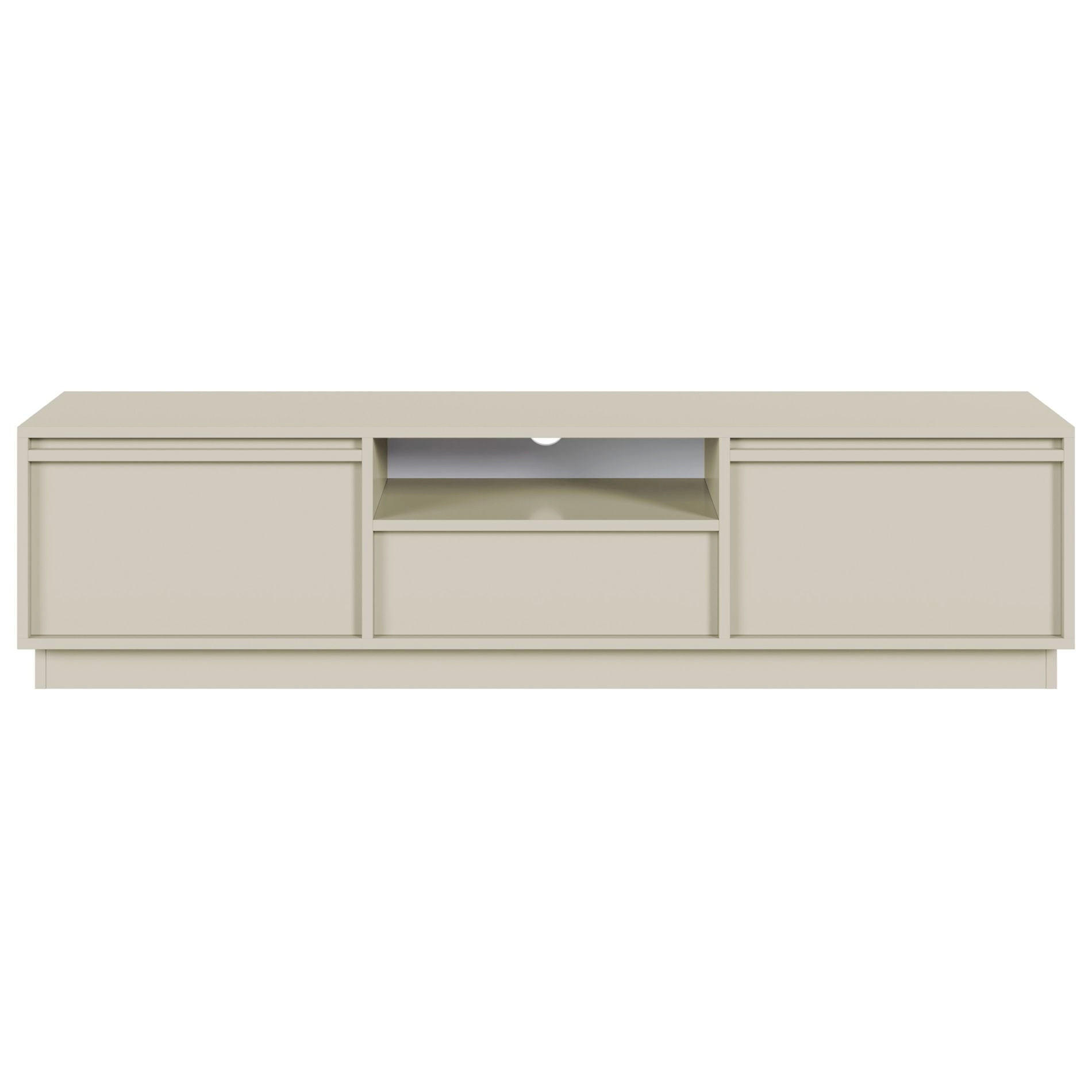 TV-LOWBOARD Evo Greige 154/39/39 cm - Kaschmir, Holzwerkstoff (154/39.4/39cm) - Selsey