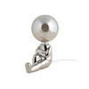 TISCHLAMPE Joey LED Silber 16.5/12/22.5 cm - Silberfarben, Keramik (16.5/12/22.5cm) - Leitmotiv