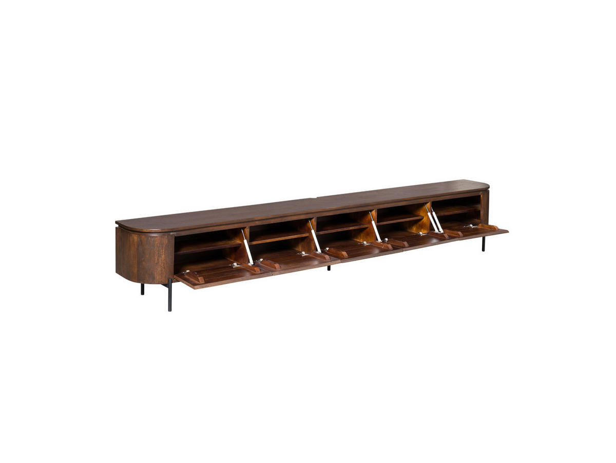LOWBOARD Magnificent Mangoholz 280 cm / 35 cm Braun - Braun, Holz (280/30/35cm) - Villa Möbel