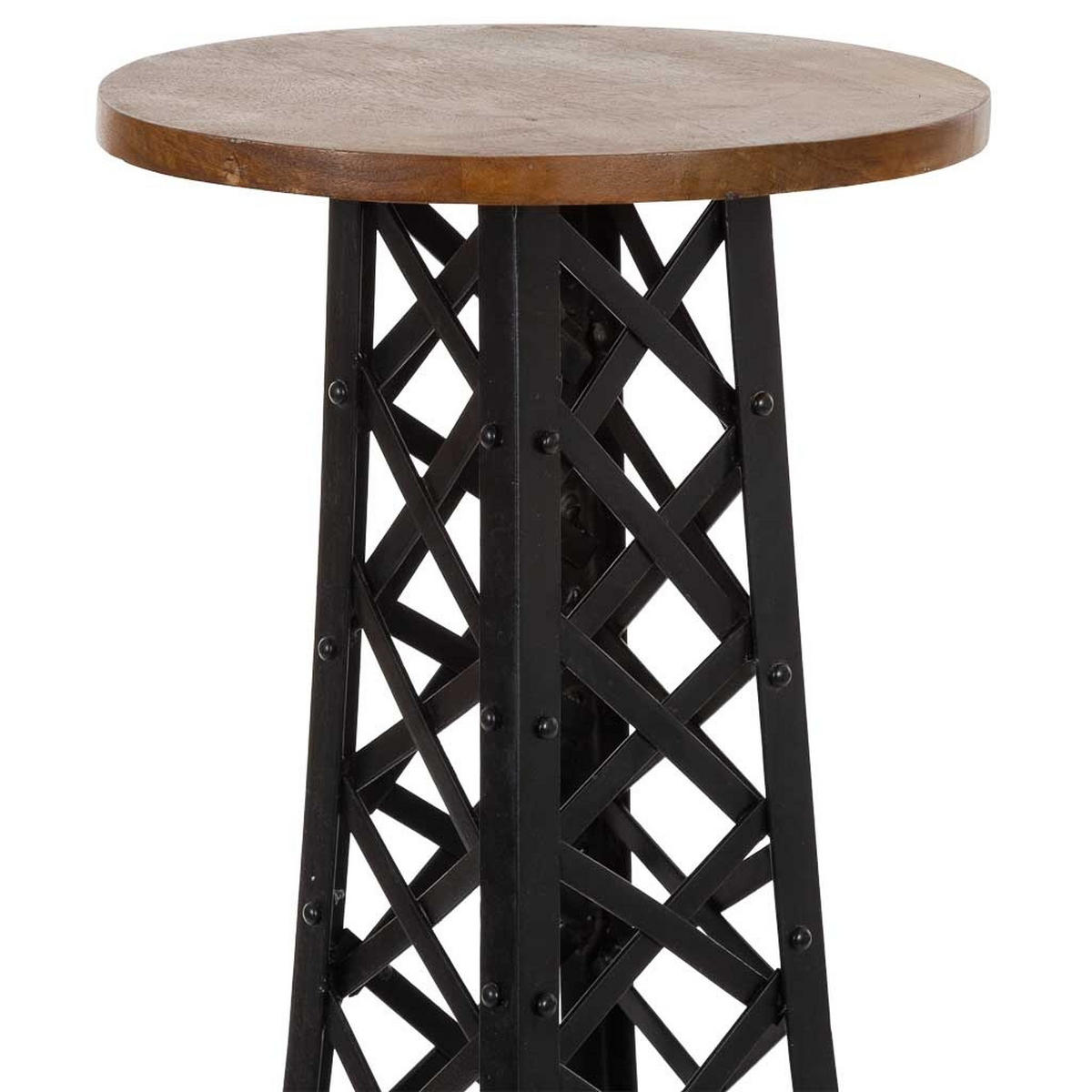 HOCKER, schwarz, 42x80cm - Schwarz, Metall (42/80/42cm) - Wanderlust