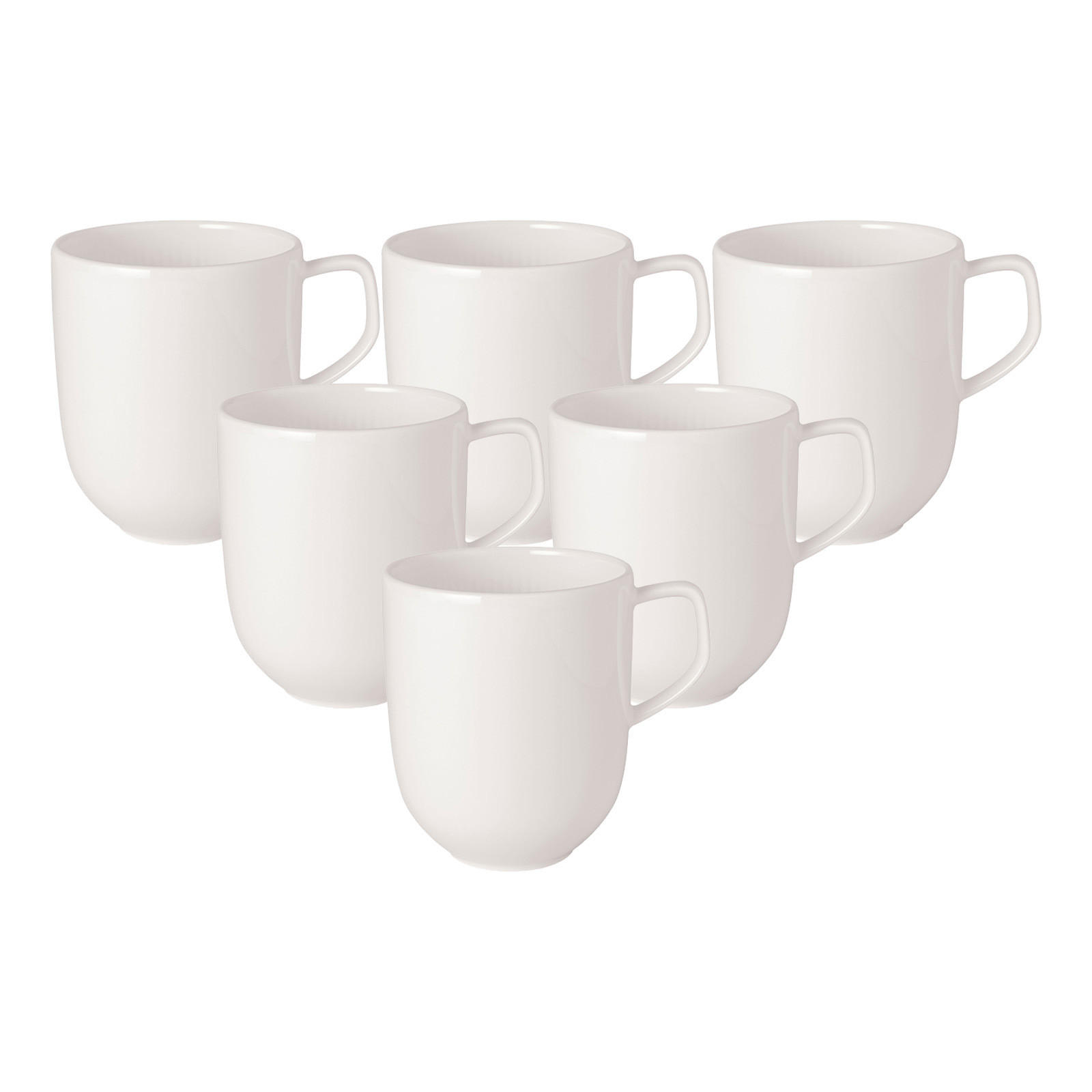 KAFFEEBECHER Afina weiß 300 ml 6er Set - Weiß, Keramik (0.3L) - Villeroy & Boch