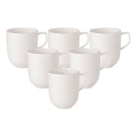 KAFFEEBECHER Afina weiß 300 ml 6er Set - Weiß, Keramik (0.3L) - Villeroy & Boch