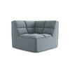 SOFAELEMENT Samt Stoff Blau - Blau/Schwarz, Kunststoff/Textil (98/75/98cm) - Makamii