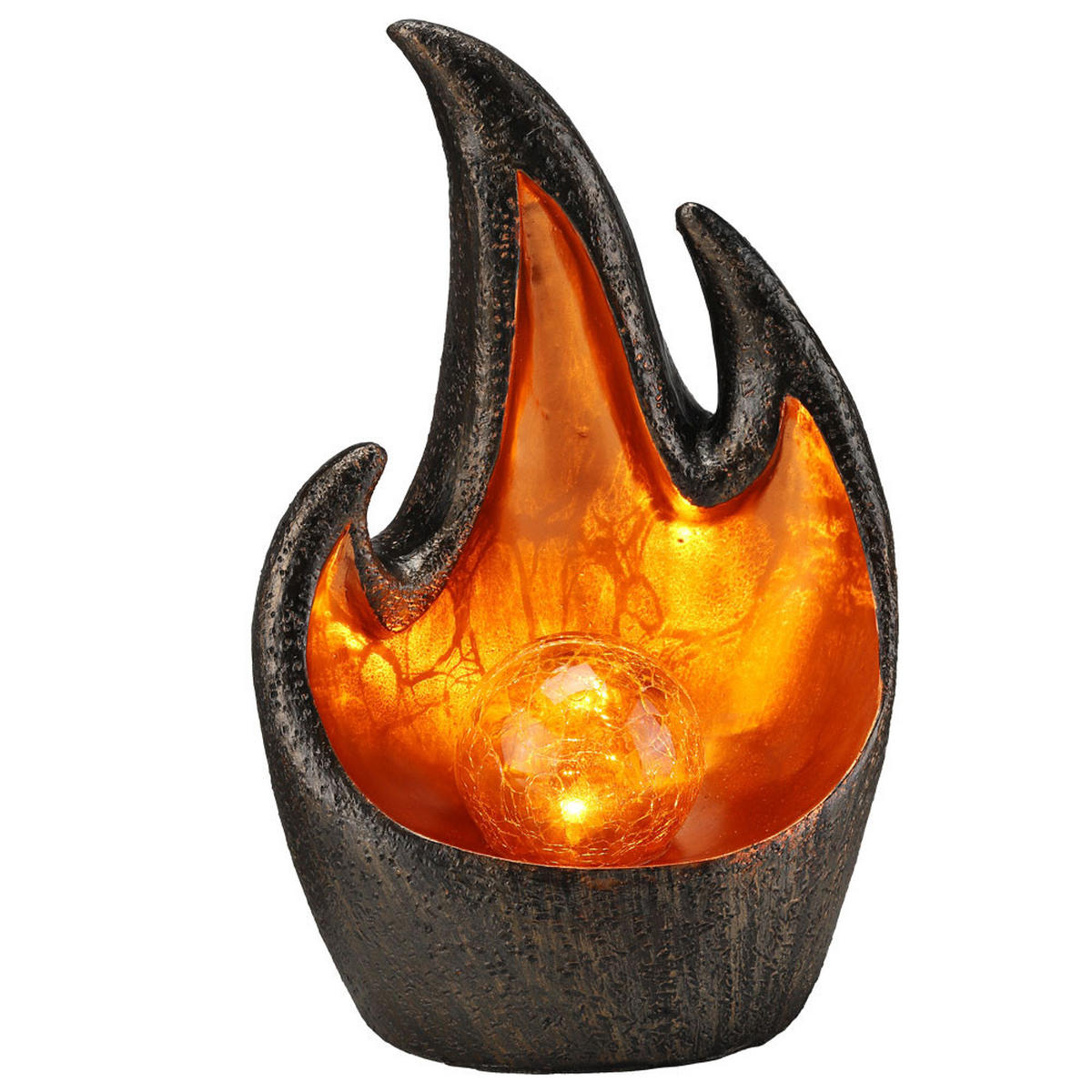 LED AUSSENLEUCHTE Solar grau gold 3er Set - Grau, Kunststoff (16/25/9cm)