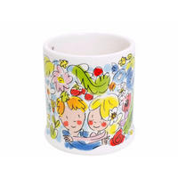 BECHER Paradies in Bunt - 500 ml - Multicolor, Keramik (0.5L) - Blond Amsterdam