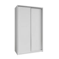 SCHWEBETÜRENSCHRANK NISSE 120/205/60 cm 2-türig Weiß - Weiß, Holzwerkstoff (120/205/60cm) - MASSENO