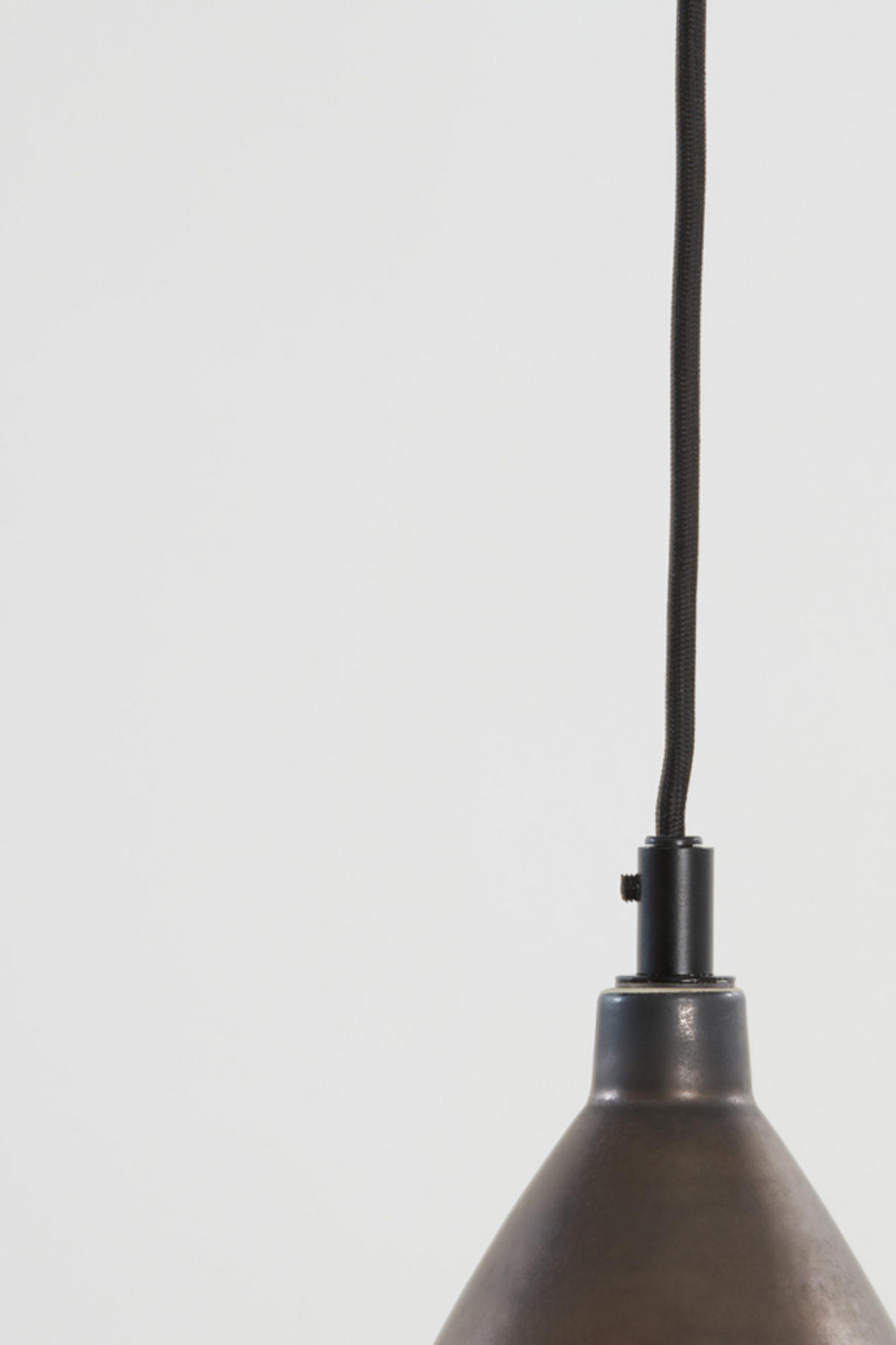 HÄNGELAMPE Desi Bronze Ø18/20 cm - Bronzefarben, Keramik (18/18/20cm) - Light & Living