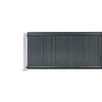 PVC-SICHTSCHUTZLAMELLEN-STEIF-SET Cinto grau 2m H.100cm - Mit clips und Endprofil - Grau, Kunststoff (200/103cm) - Casanoov