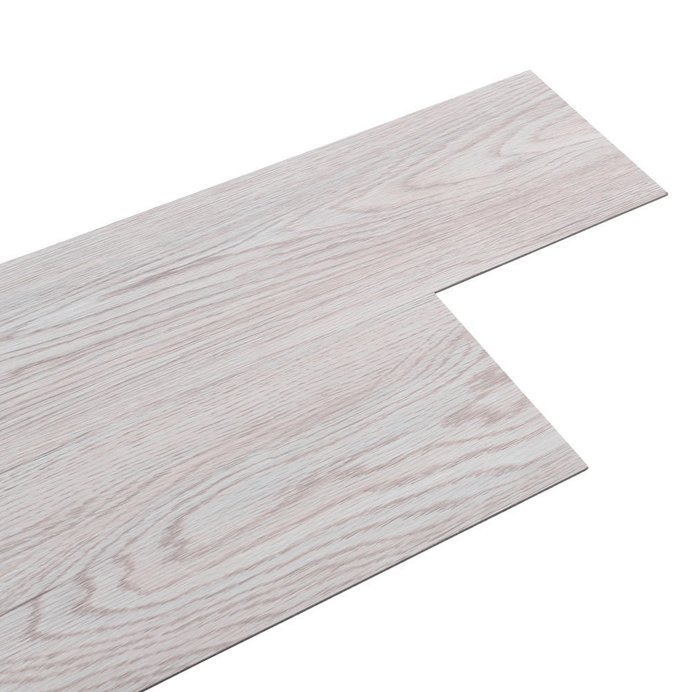 VINYLBODEN 5m²/36-TLG. selbstklebend PVC - Hellgrau, Kunststoff (0.2/91.5/15.2cm) - Livingandhome