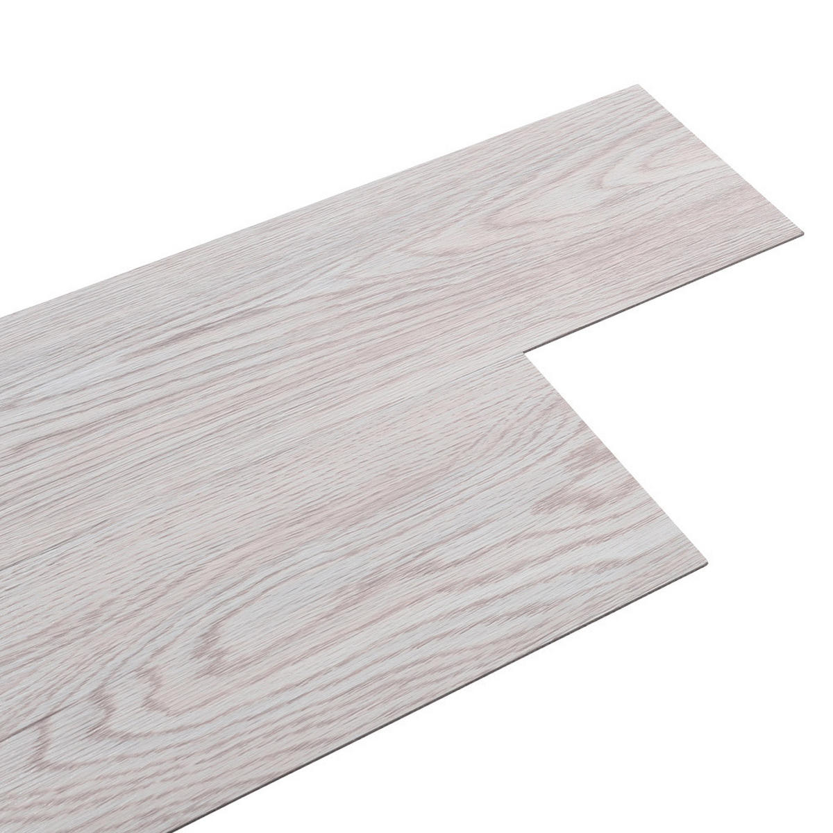 VINYLBODEN 5m²/36-TLG. selbstklebend PVC - Hellgrau, Kunststoff (0.2/91.5/15.2cm) - Livingandhome