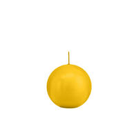 KUGELKERZEN Dotter Gelb Ø 70 mm, 12 Stück - Gelb, Paraffin (7/7/7cm) - Wiedemann Kerzen