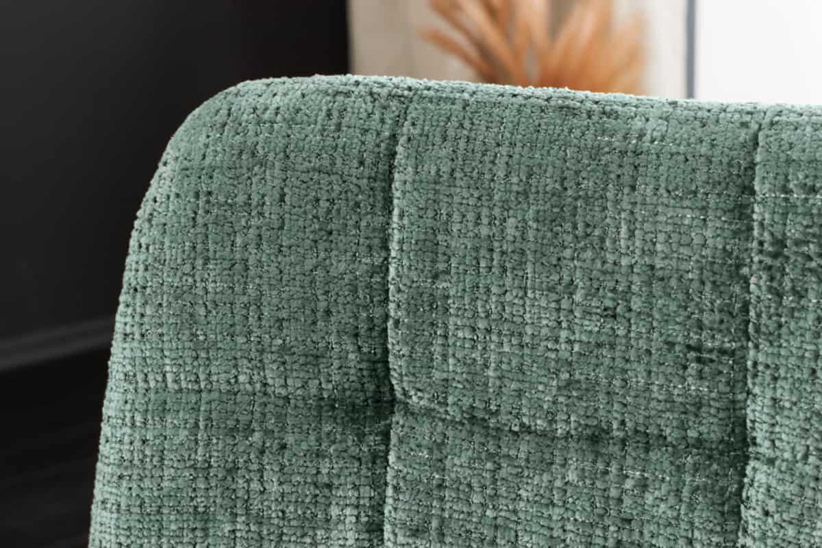 STUHL TRES CHIC Chenille Grün 90 cm - Schwarz/Grün, Kunststoff/Textil (54/88/44cm) - riess-ambiente