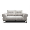 SOFA SALVINI 2-Sitzer, ecru - Ecru/Schwarz, Holzwerkstoff/Textil (176/88/99cm) - Courtois Laville