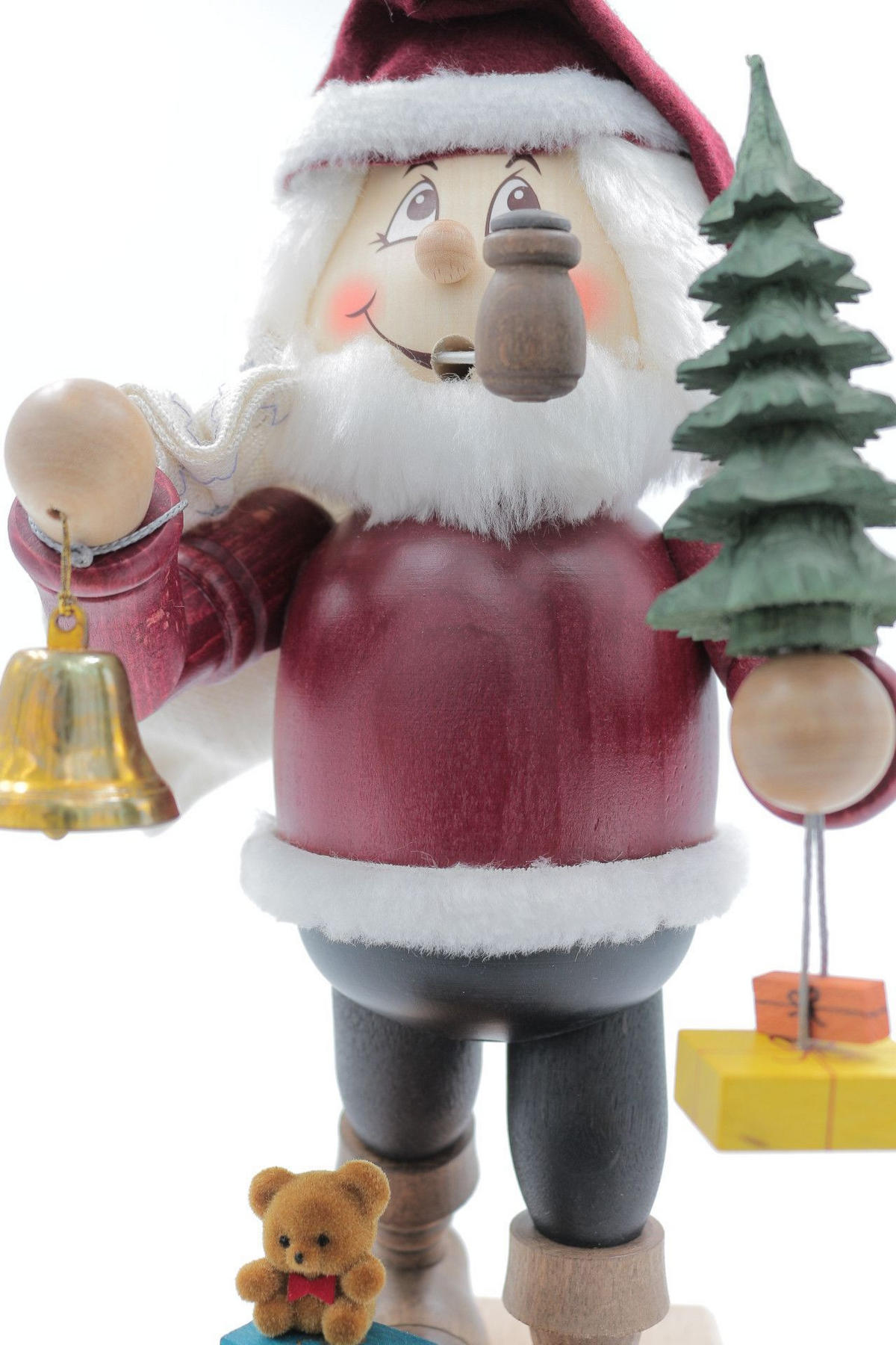 RAUCHFIGUR Wichtel Weihnachtsmann 32 cm - Multicolor, Holz (15/30/0.1cm)