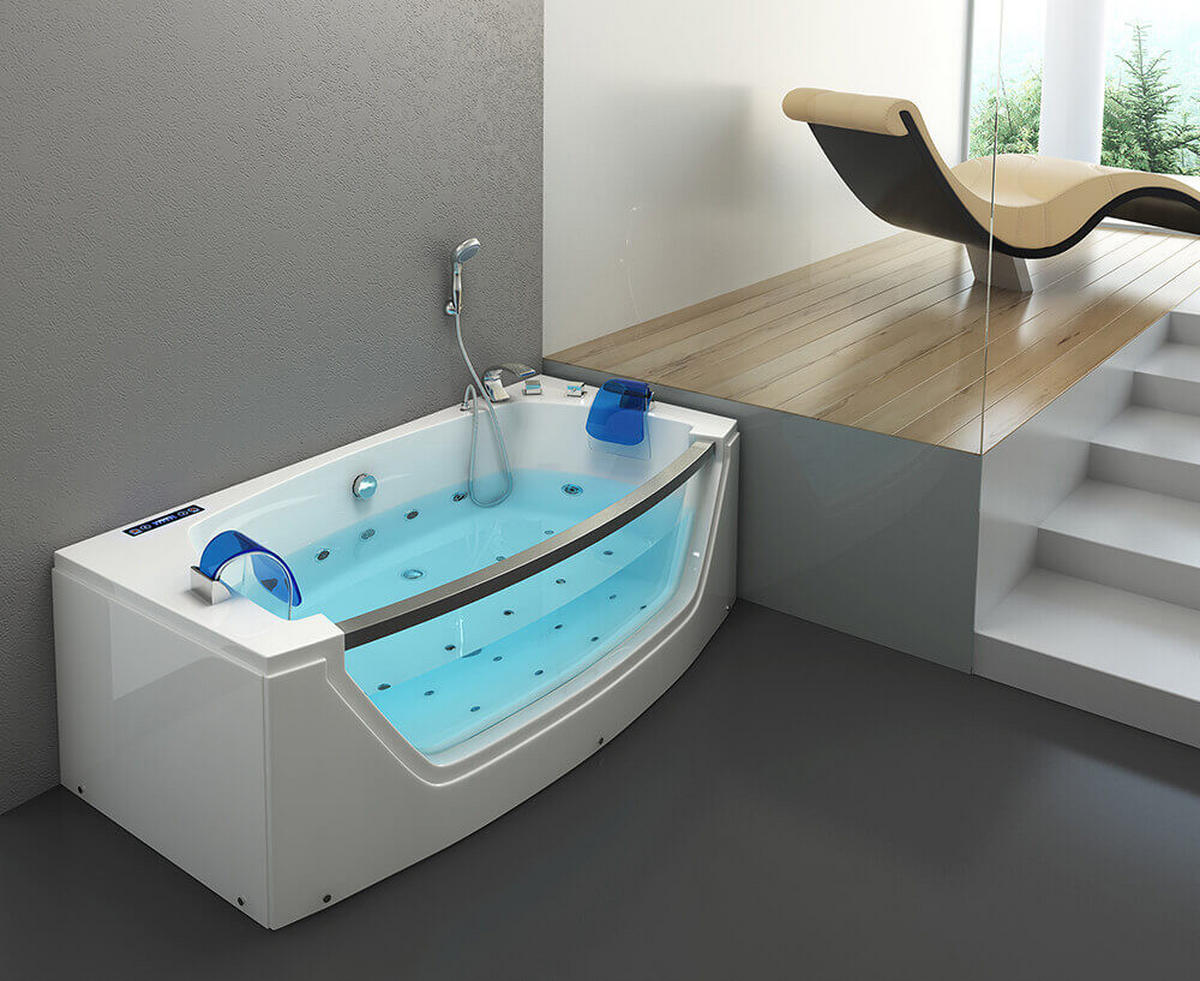 WHIRLPOOL ATLANTIC - Größe: M - Weiß, Keramik (175/60/85cm) - Home Deluxe
