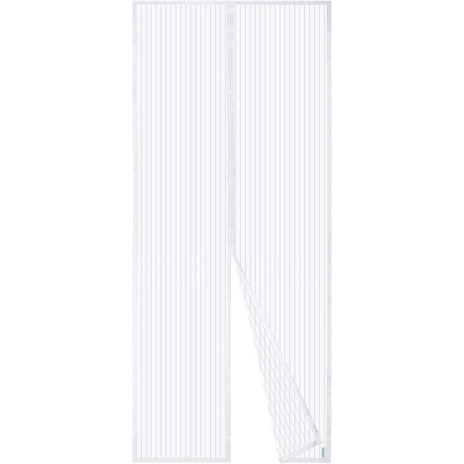 FLIEGENGITTER Tür zur einfachen Klebemontage, weiß - Weiß, Textil (90/220/1cm)