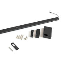 GARDEROBENSTANGE Castor LED 1158mm Schwarz - Schwarz, Metall (10.5/7/115.8cm) - EMUCA