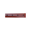 GARDEROBENPANEEL Linea Bordeaux Hochglanz - Bordeaux, Holzwerkstoff (72.5/14.5/3.5cm) - Vladon
