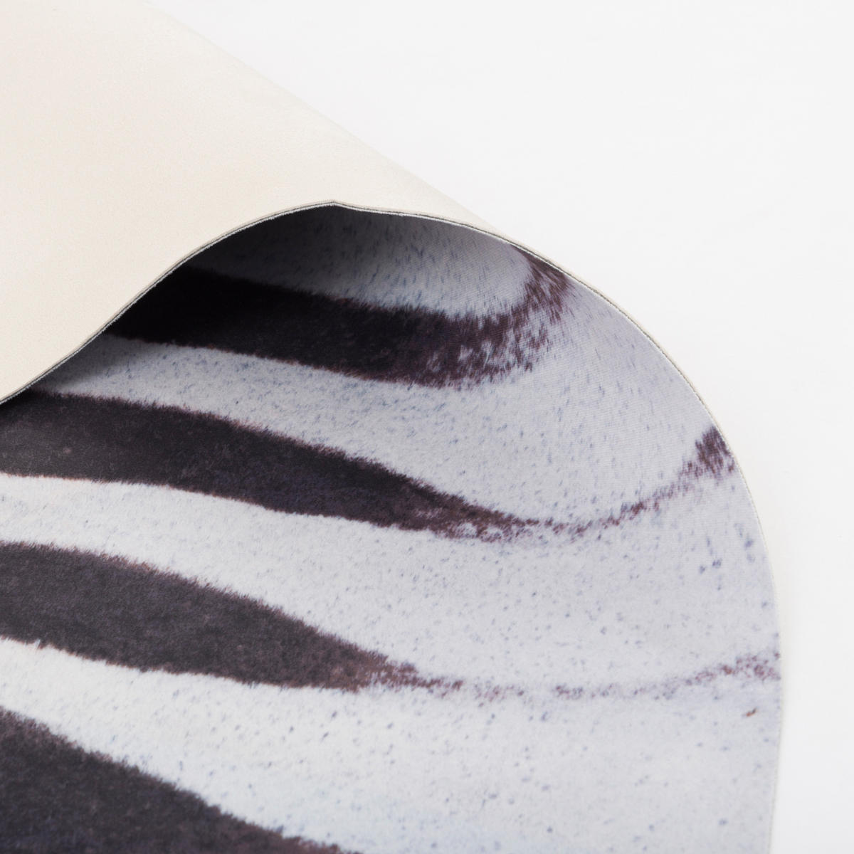 KUNSTFASER TEPPICH ZEBRA - Schwarz/Weiß, Textil (77/100cm) - Pergamon