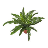 KUNSTPFLANZE Boston Farn, 45 cm - Grün, Kunststoff (45cm) - Homescapes
