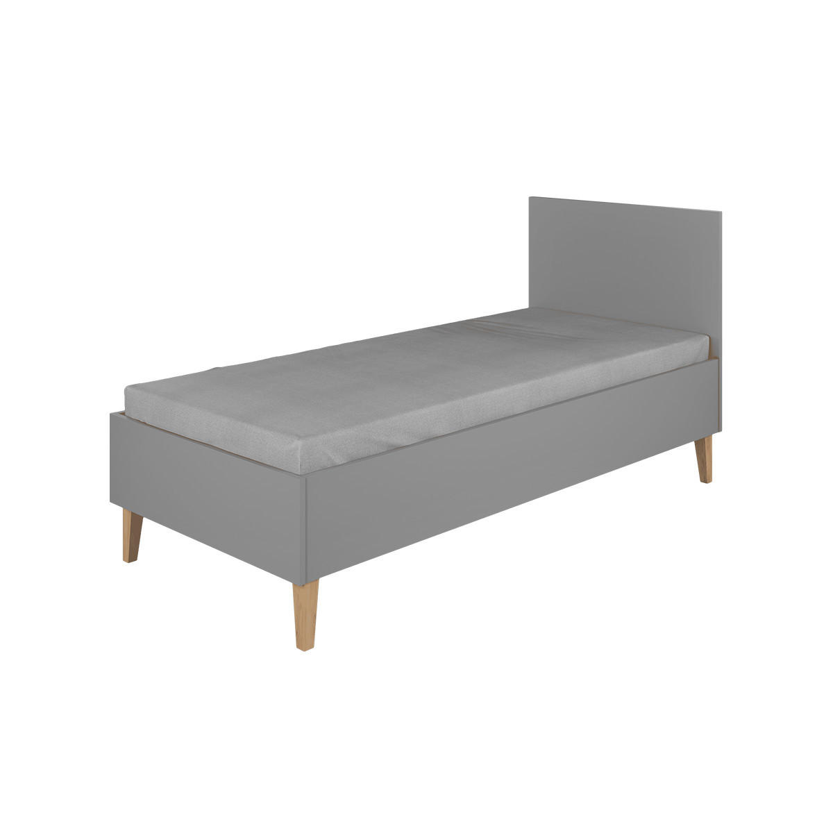 POSTEĽ Kubi Sivá - sivá, kompozitné drevo (80/180cm) - Petits-meubles