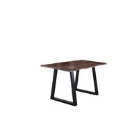 ESSTISCH LUBIN - Schwarz/Braun, Holz/Metall (90/180/77cm) - SAM