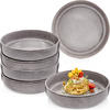 PASTASCHALEN SET KAIRO MONDGRAU - 6 teilig aus Steingut - Dunkelgrau, Keramik (31.5cm) - Sänger