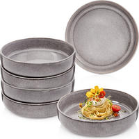 PASTASCHALEN SET KAIRO MONDGRAU - 6 teilig aus Steingut - Dunkelgrau, Keramik (31.5cm) - Sänger