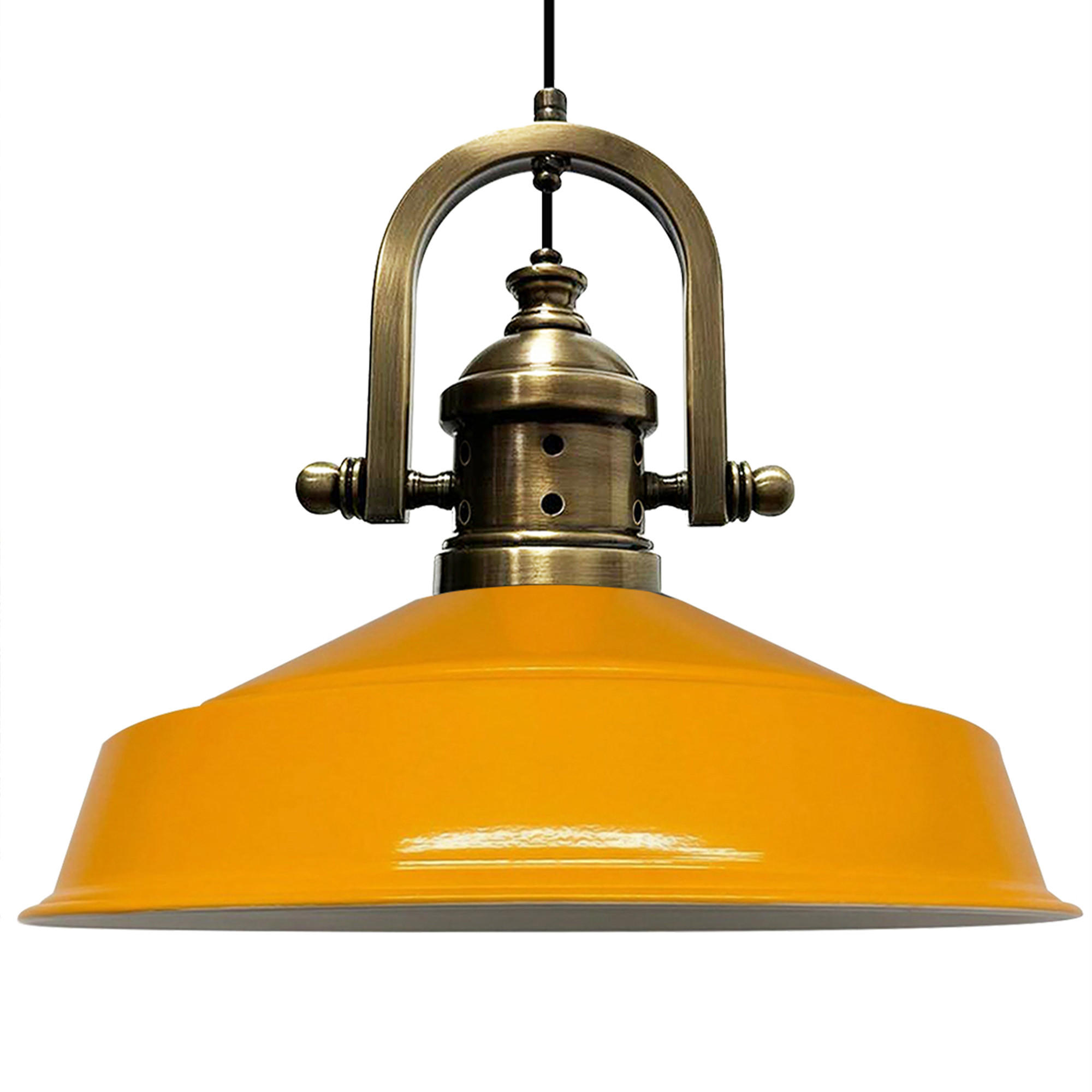 HÄNGELAMPE Industrial Asletl-Marine Vintage 41/33 cm - Gelb, Metall (41/33cm)