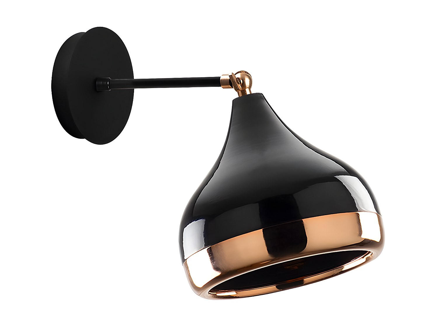 WANDLAMPE - 17 x 17 - metall - schwarz Yildo - Schwarz, Metall (17/28/17cm) - Vente-Unique